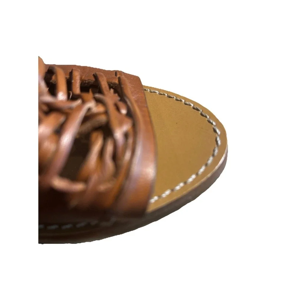 J. CREW MARLOW HUARACHE MULES Leather Light Blush 3.5